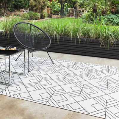 Asiatic Patio  Rug 200x290cm Deco Ivory, Cream