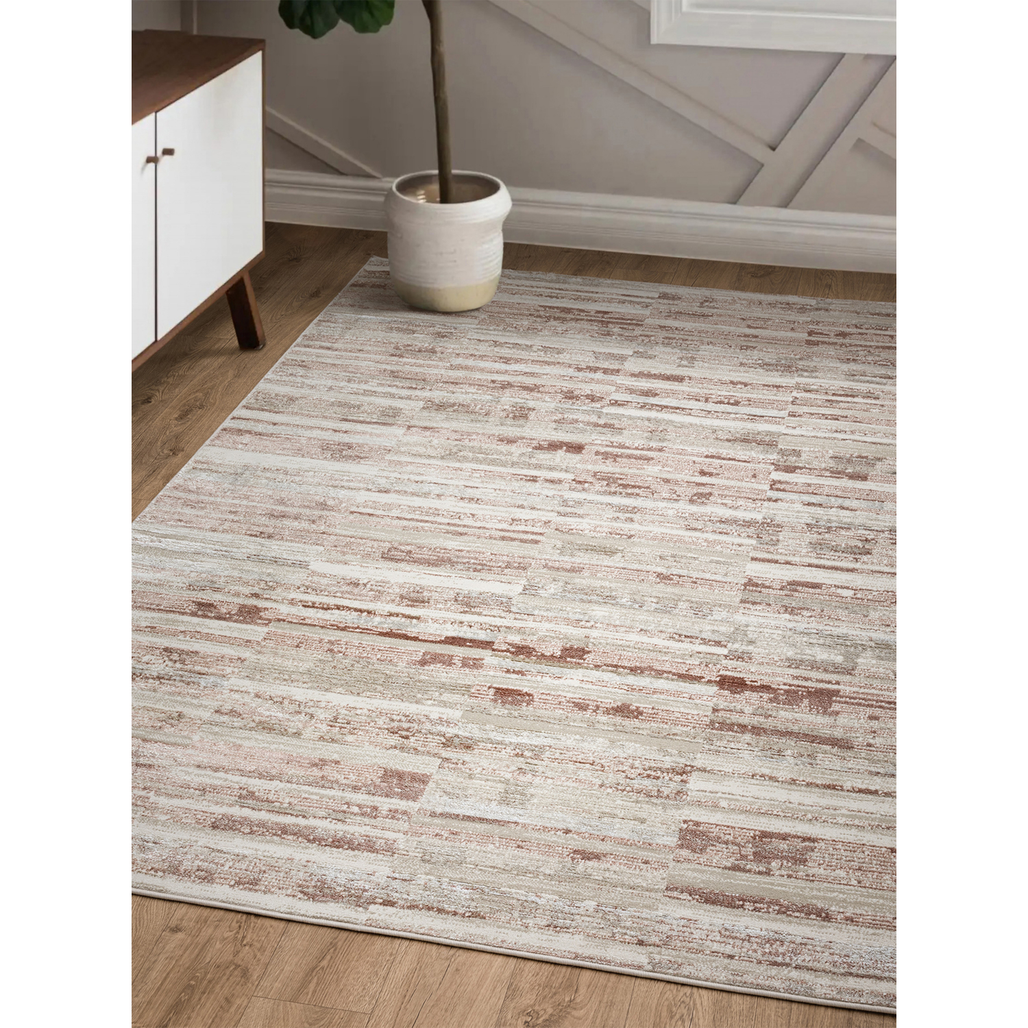 George Pink The Rug Edit Ritz Stripe Rug