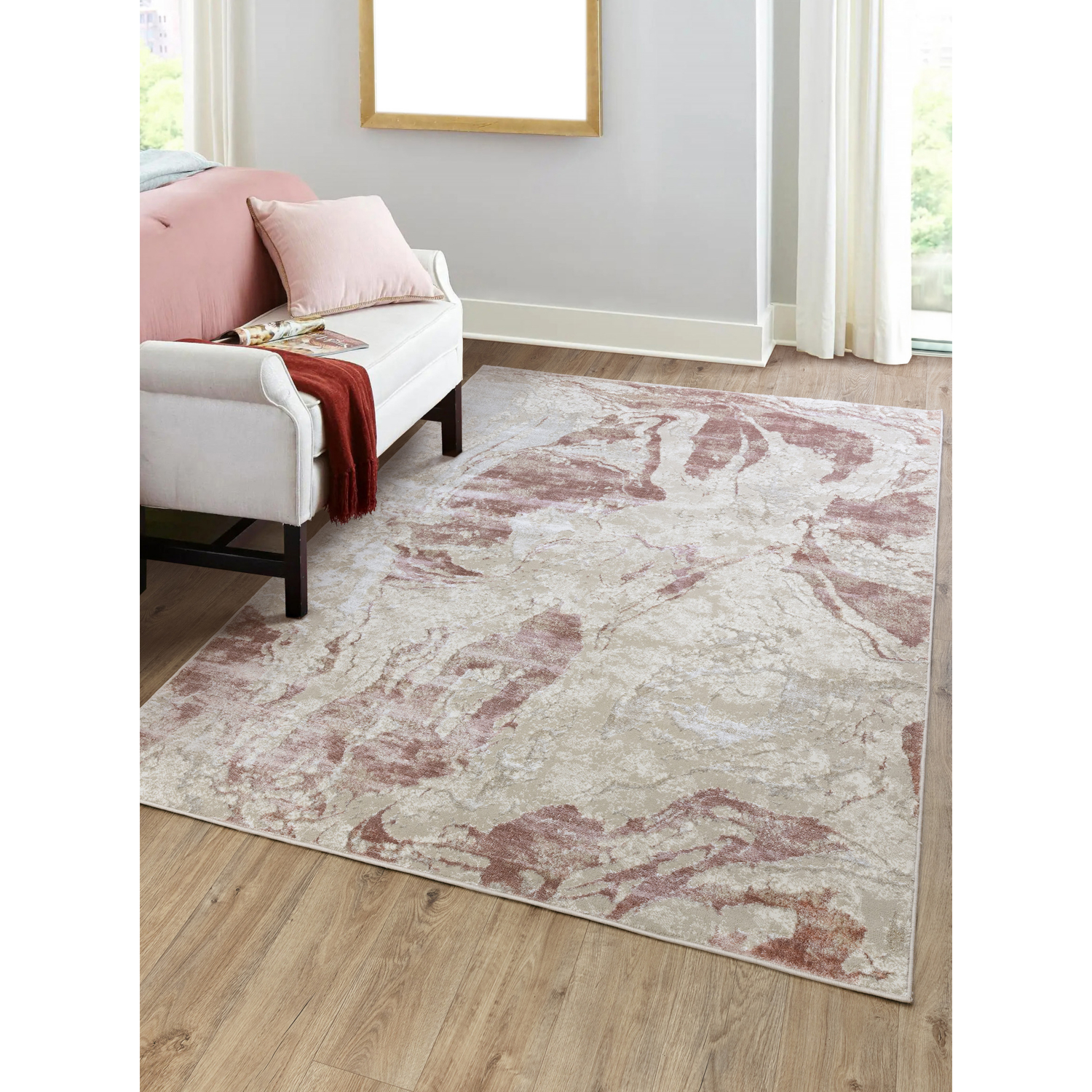 George Pink The Rug Edit Ritz Abstract Rug