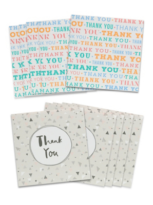 Thank You Cards Set of 10 Toys & Character at ASDA