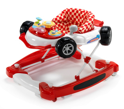 baby walker red car