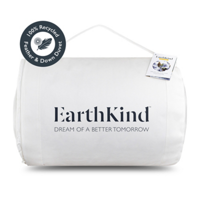 EarthKind Feather & Down 10.5 Tog All Year Round Duvet in White | Size: Super King