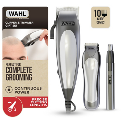 George Wahl 79305-3517W Deluxe Clipper and Trimmer Gift Set - Silver