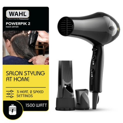 George Wahl Powerpik 2 Hairdryer - Black