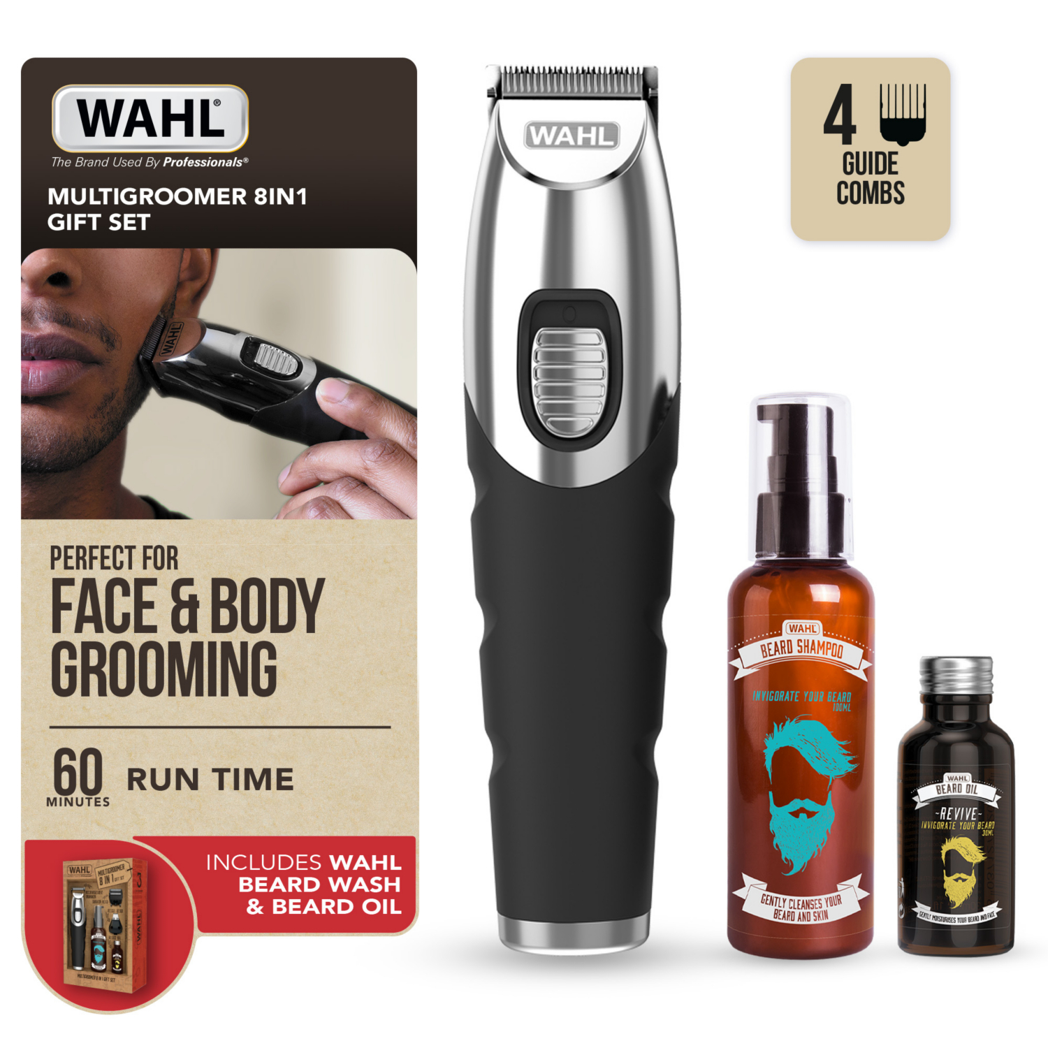 Wahl Silver 8 In 1 Multigroomer Gift Set
