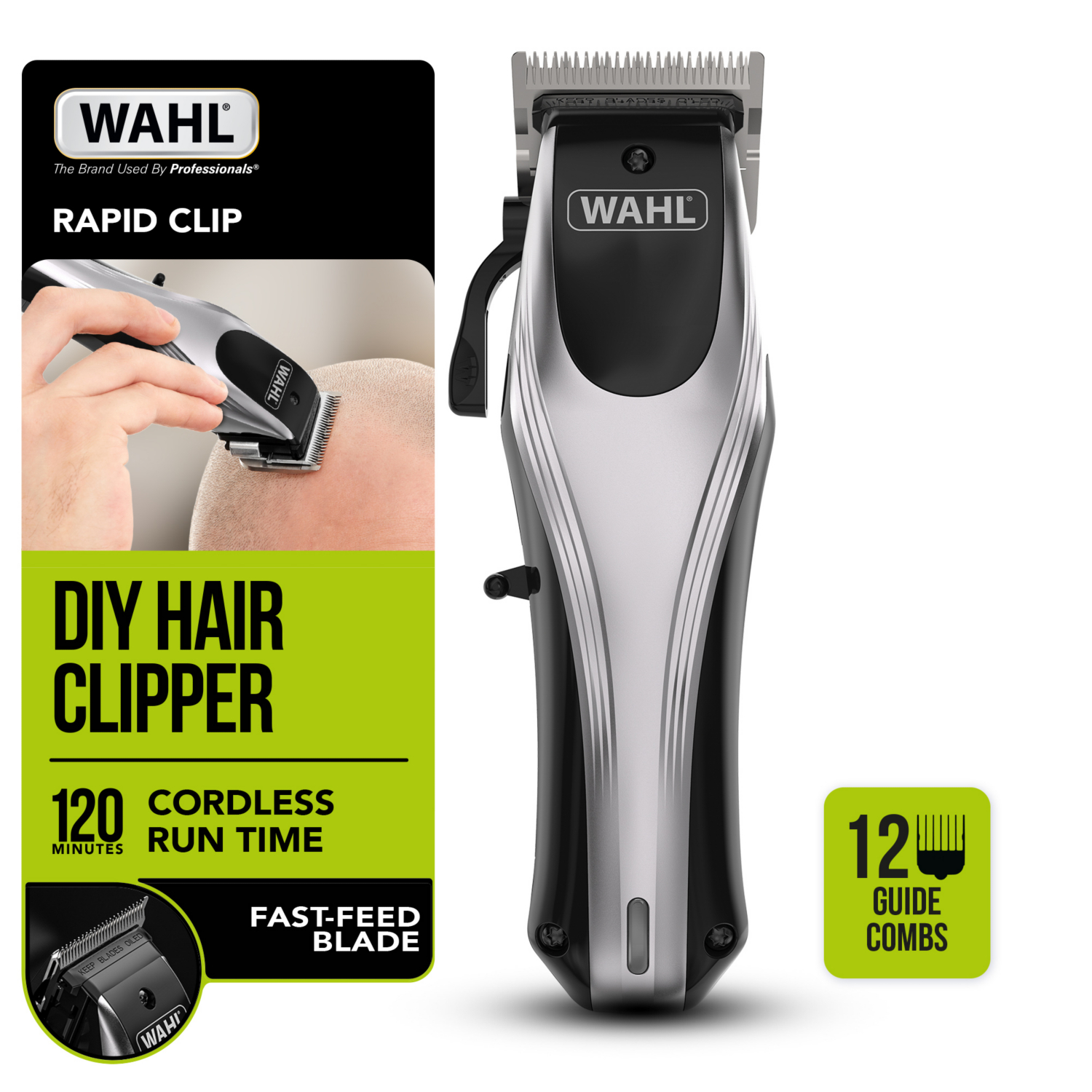 Wahl Black Rapid Clip Cord/Cordless Hair Clipper