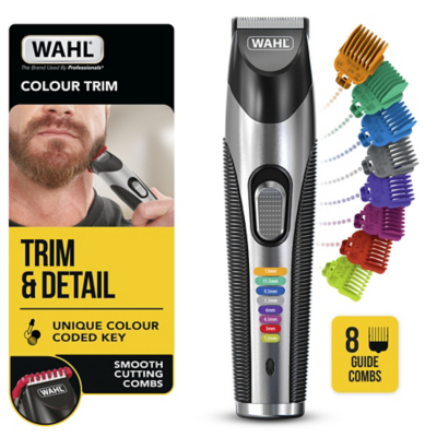 WAHL Colour Trim Stubble & Beard Trimmer Kit - Black & Silver