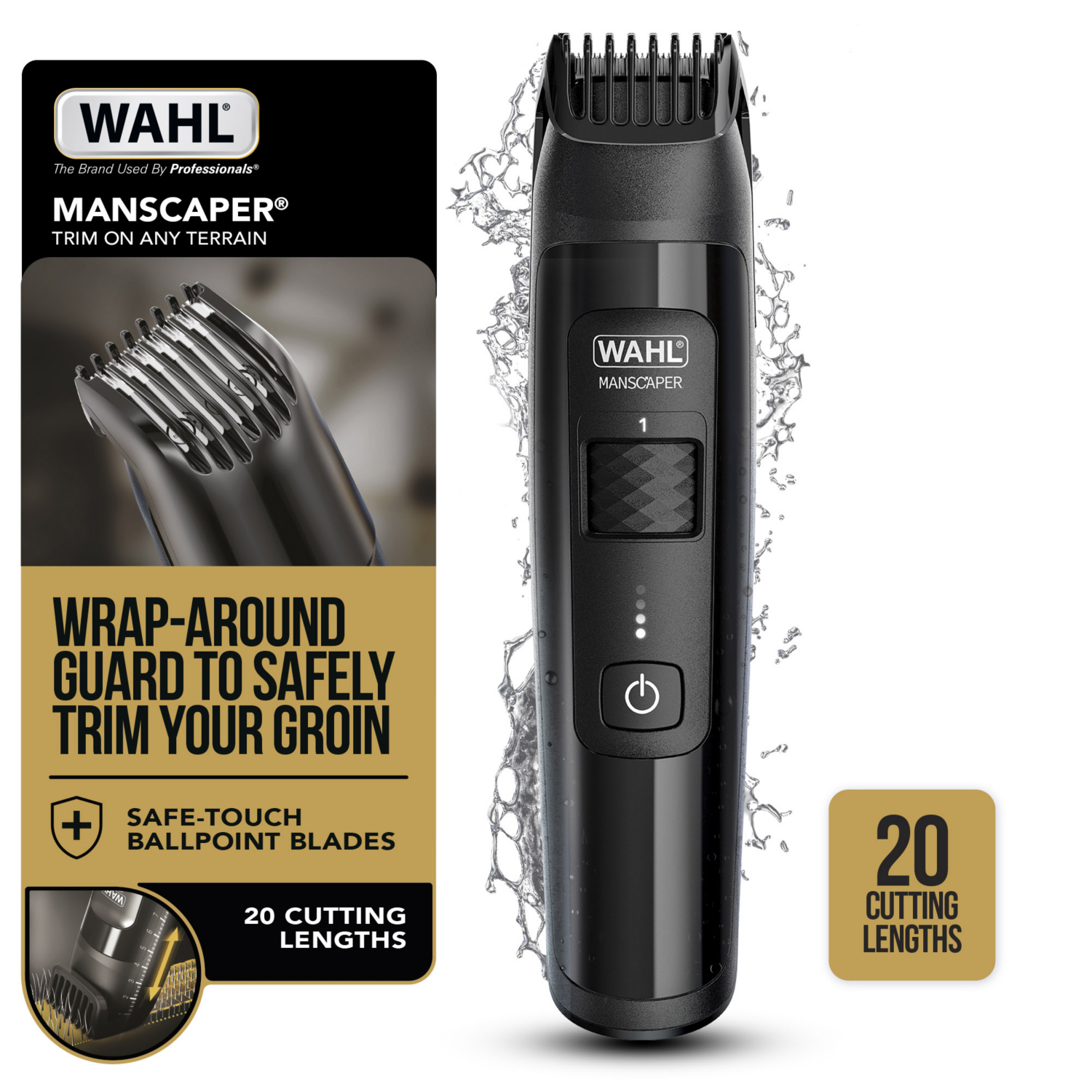 Wahl Black Manscaper Beard & Body Trimmer