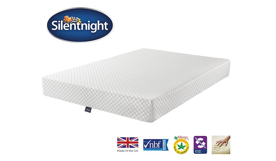 silentnight 3 zone memory foam mattress king size