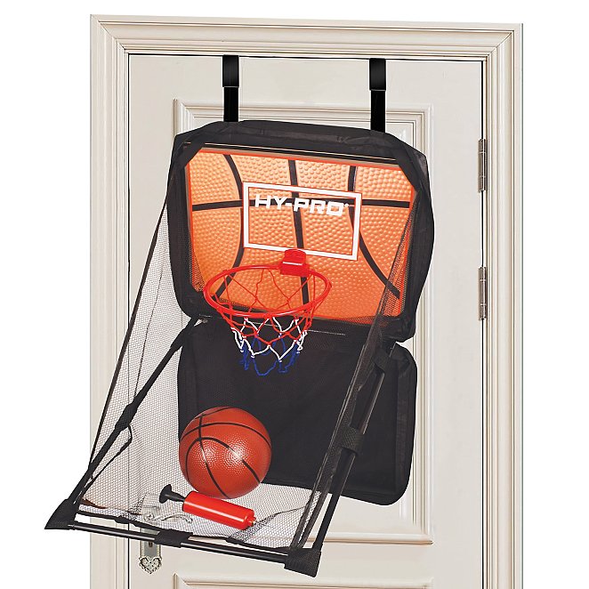 hy pro over the door mini basketball hoop set toys character george at asda