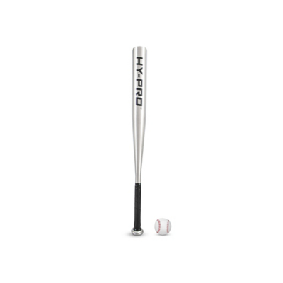 George Hy-Pro Silver 26 Inch Aluminium Baseball Bat & Ball - Silver