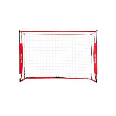 George Hy-Pro 6ft x 4ft Portable Box Goal - Black & Red
