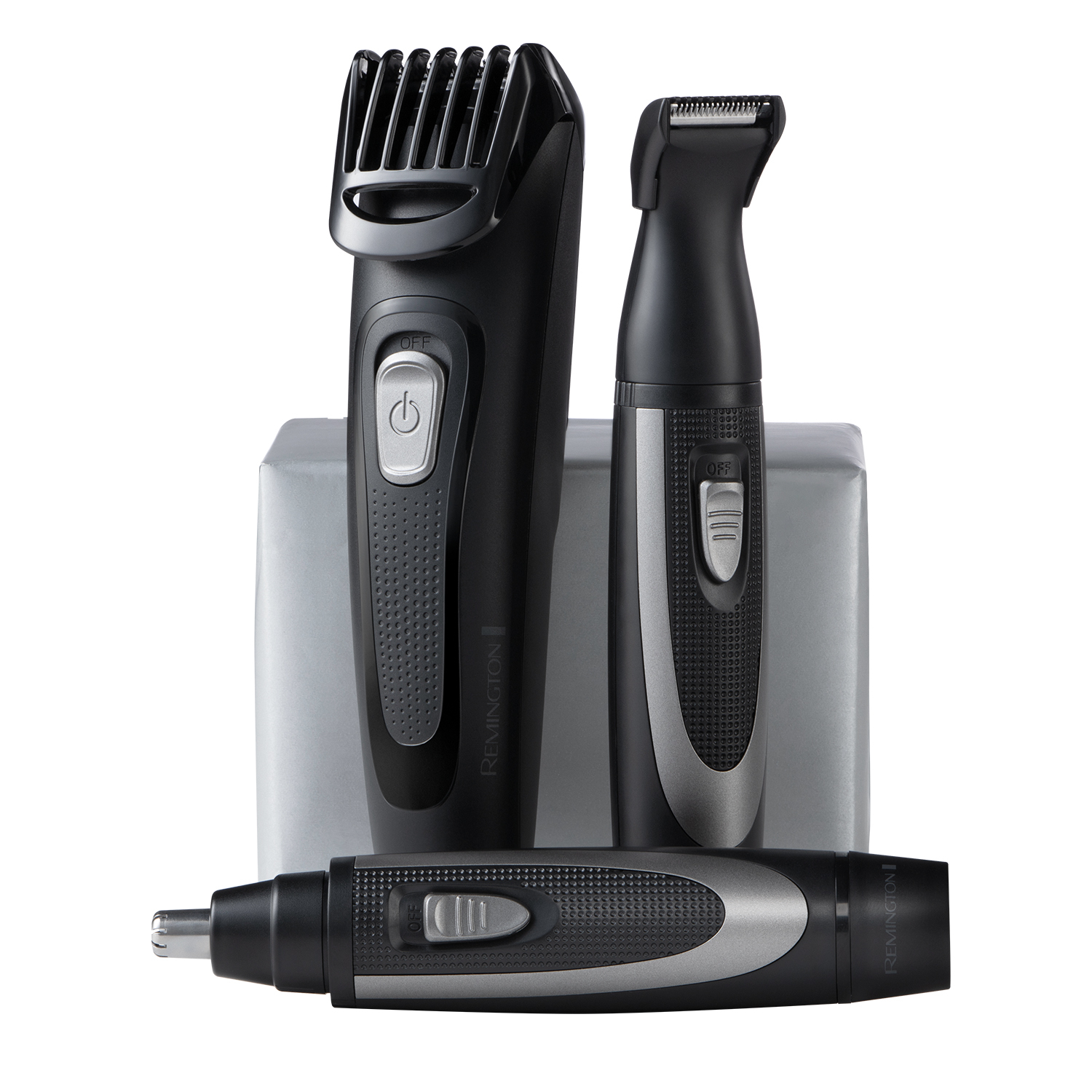 Remington The Works Mb905 6-Piece Beard Trimmer Kit - Black & Grey, Black,Silver/Grey - Image 3