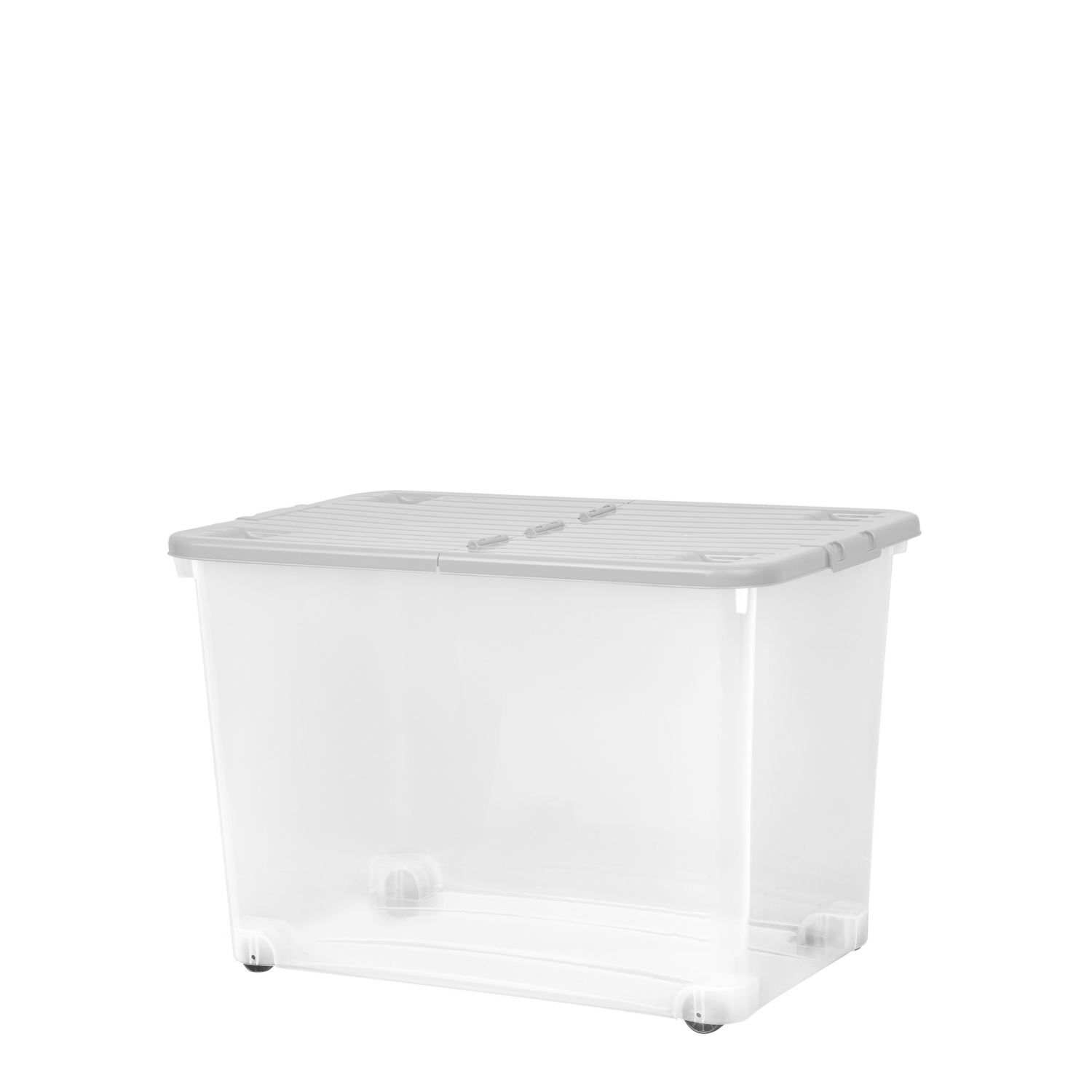 George Grey 80Ltr Wheeled Storage Box With Folding Lid