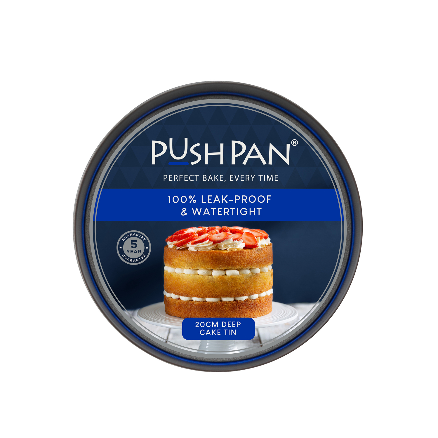 Wham - PushPan Cake Tin - 20cm - Light Grey - Image 4