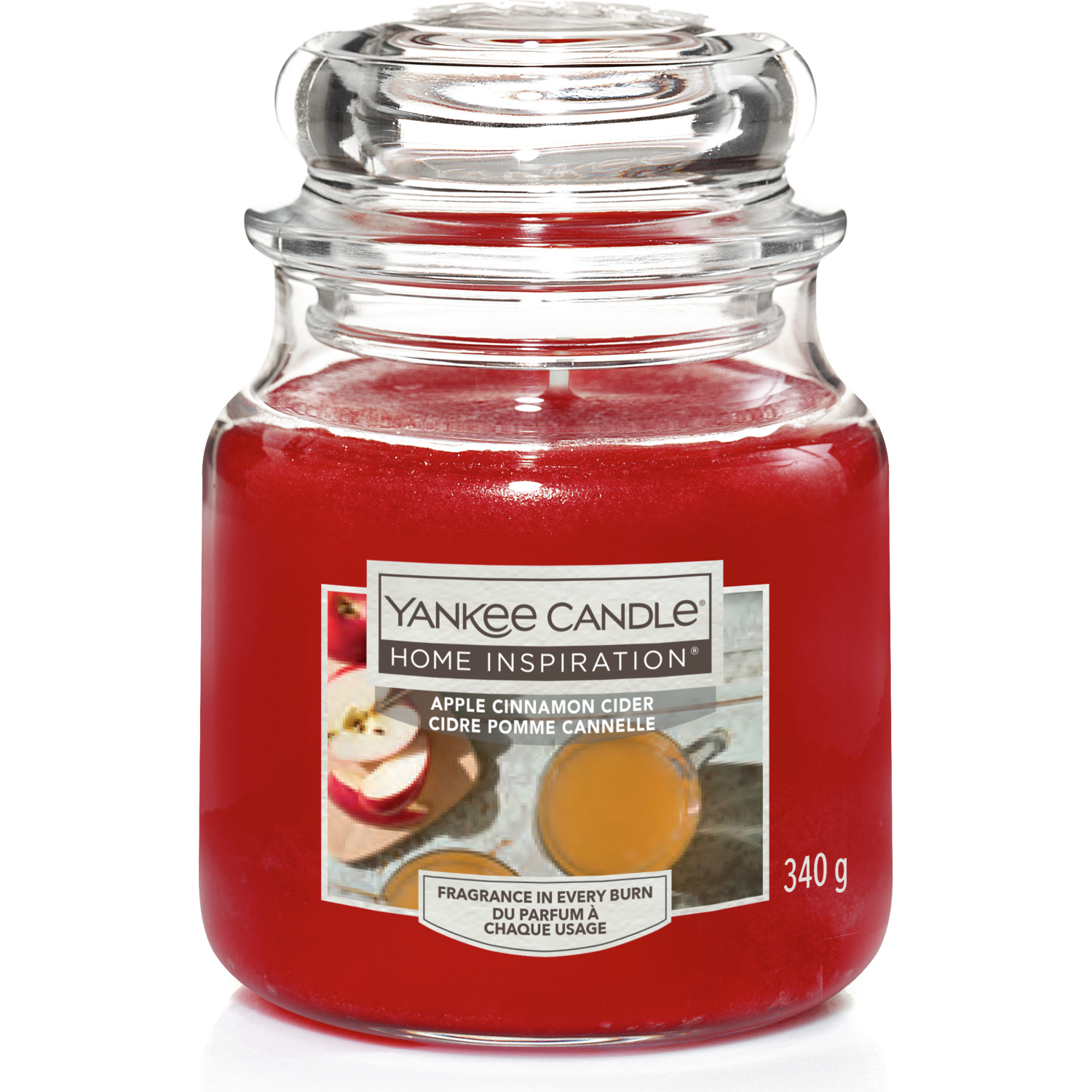 Apple Red Yankee Candle Cinnamon Cider Medium Jar