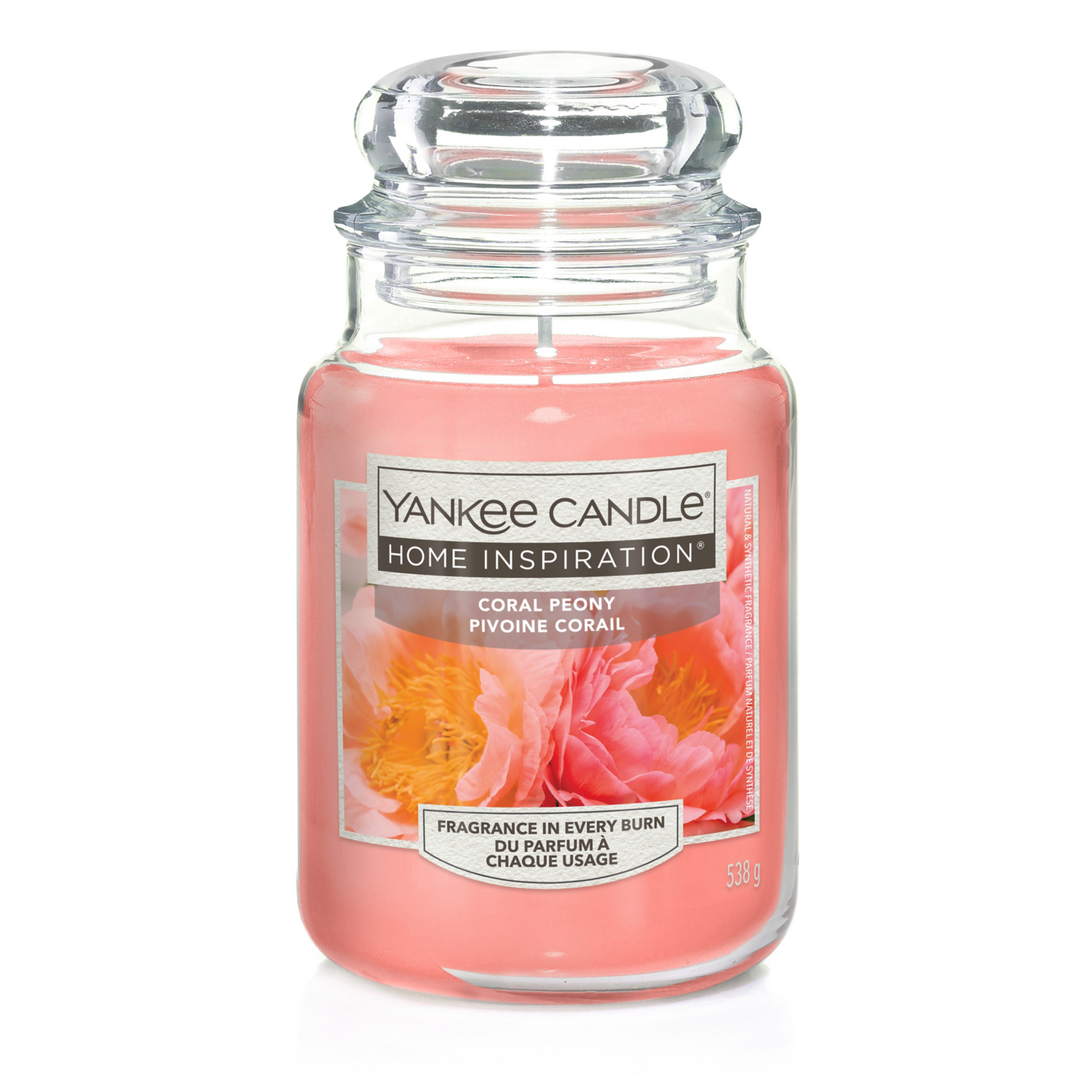 Yankee Candle Coral Home Inspiration Peony Large