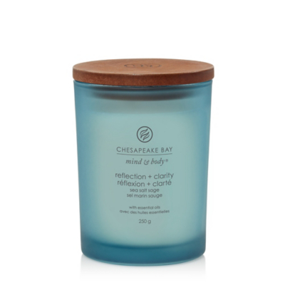 Debenhams Unisex Medium Jar Candle - Reflection & Clarity 250g in Blue