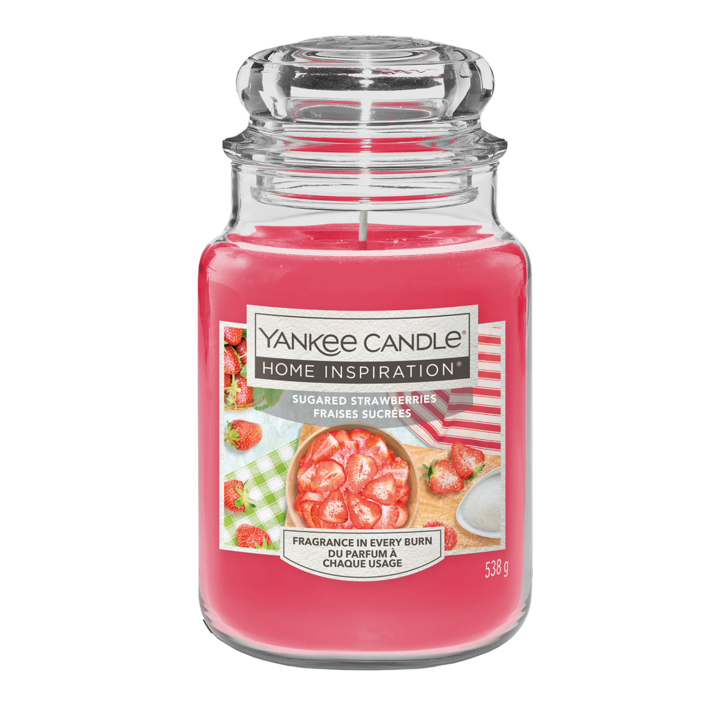 Yankee Candle Pink Home Inspiration Large Jar Sugared Strawberries