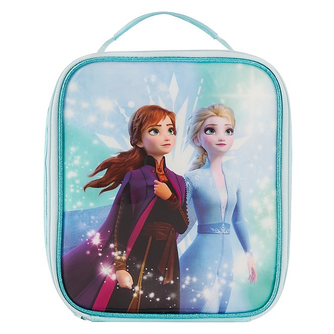 Disney Frozen 2 Lunch Box with Princesses Elsa and Anna - Soft Insulated  Lunch Bag for Girls, Purple
