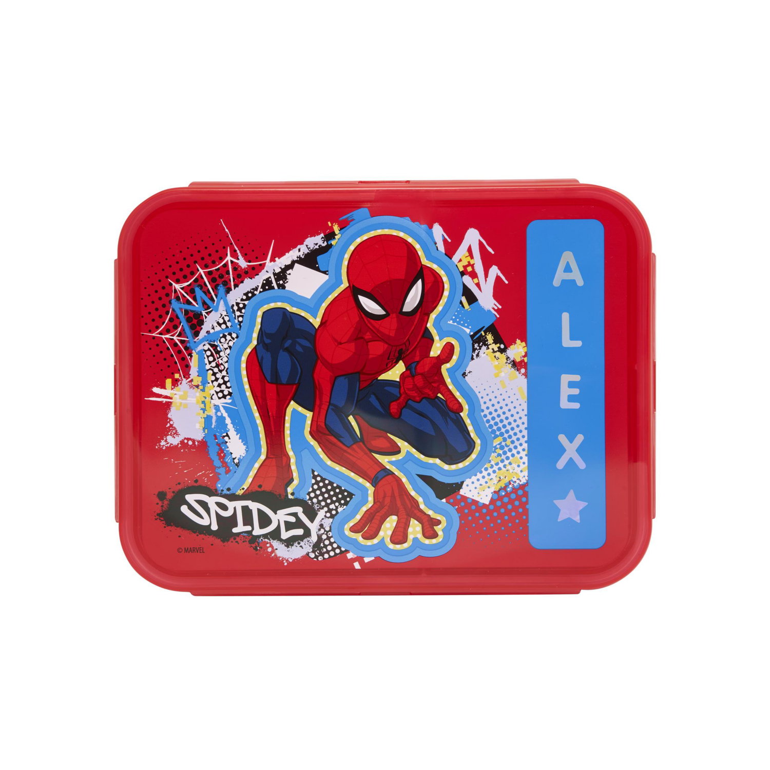 Spider-Man Red Pg Sticker Lunch Box