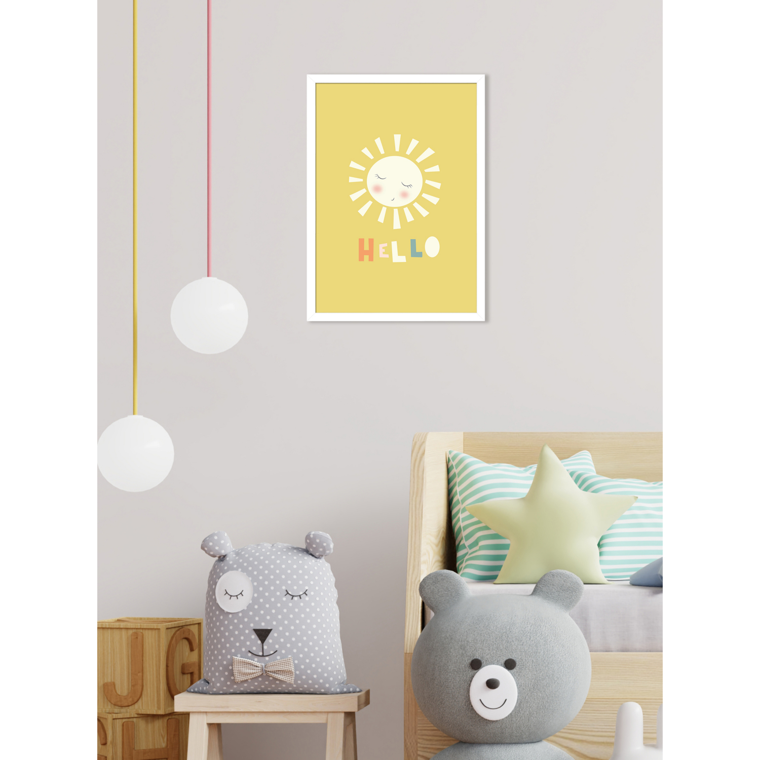 Sunshine Multi The Art Group - Nicola Evans 'Hello Sunshine' A2 Print