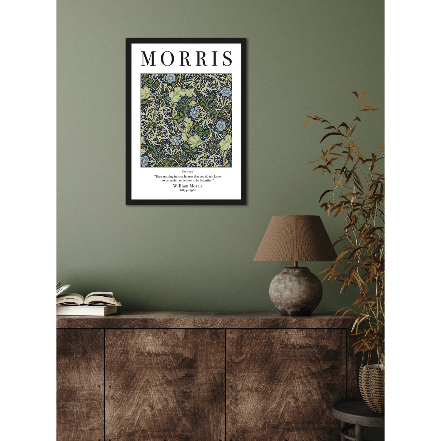 George Multi The Art Group - William Morris 'Seaweed' A2 Print