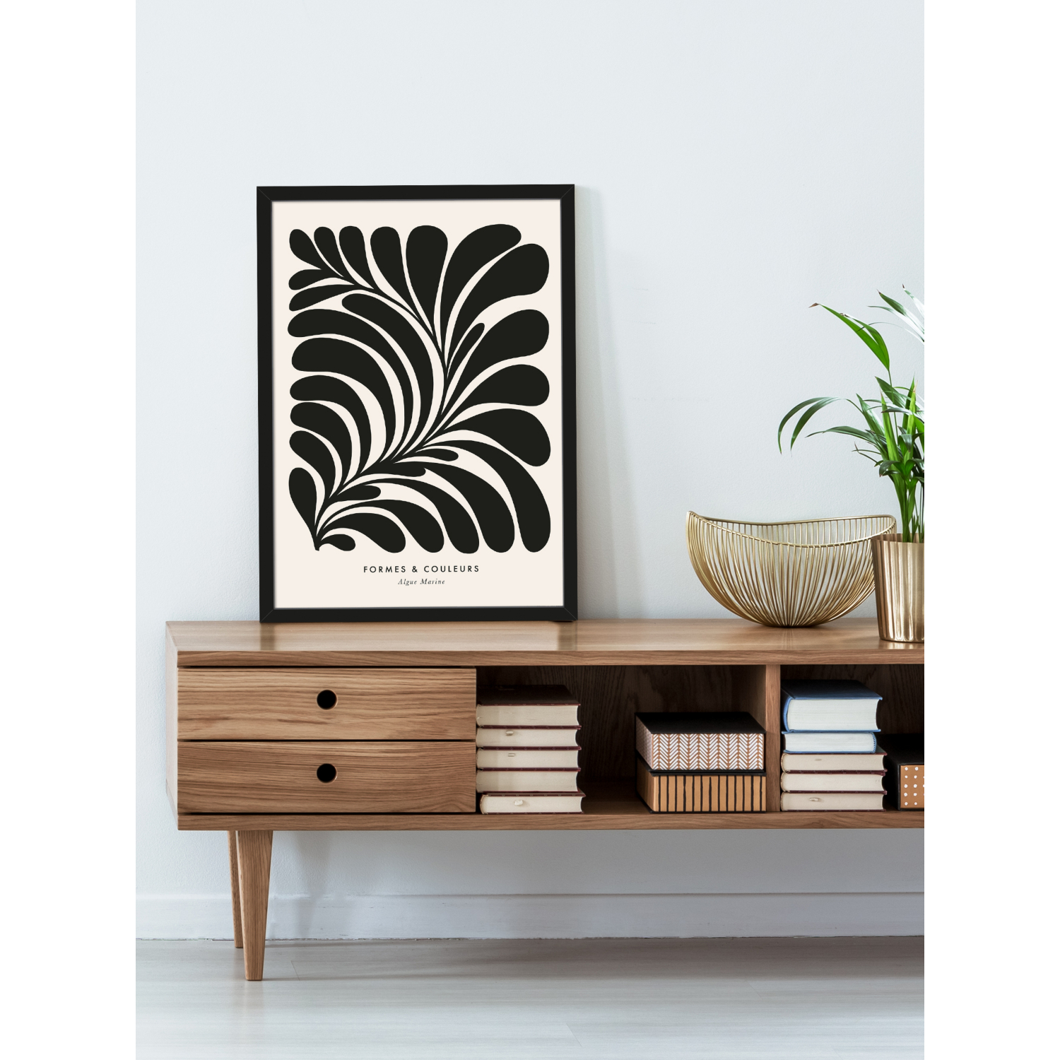Lg Multi The Art Group - Dominique Vari 'Algue Marine' A2 Print
