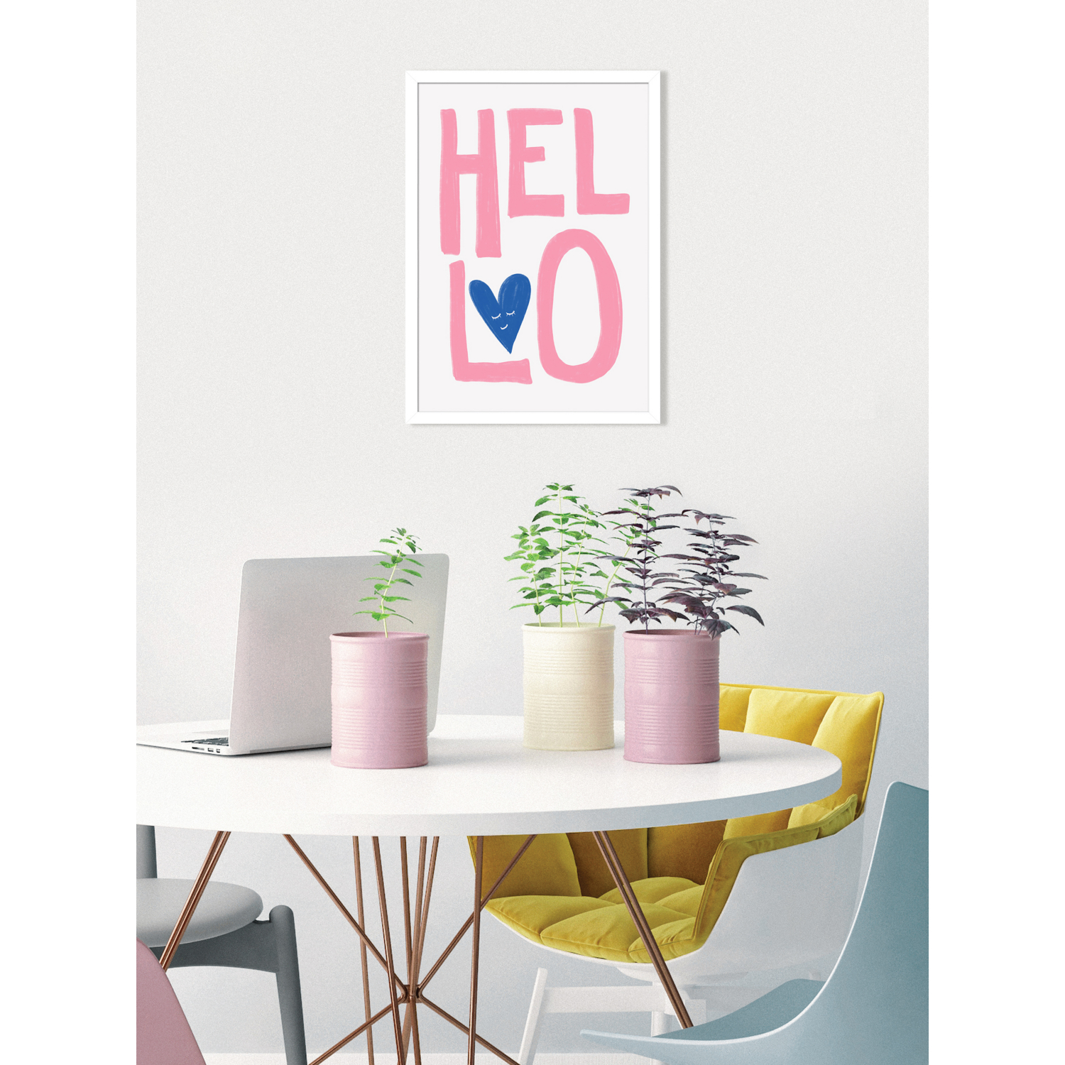 George Multi The Art Group - Athene Fritsch 'Hello' A2 Print