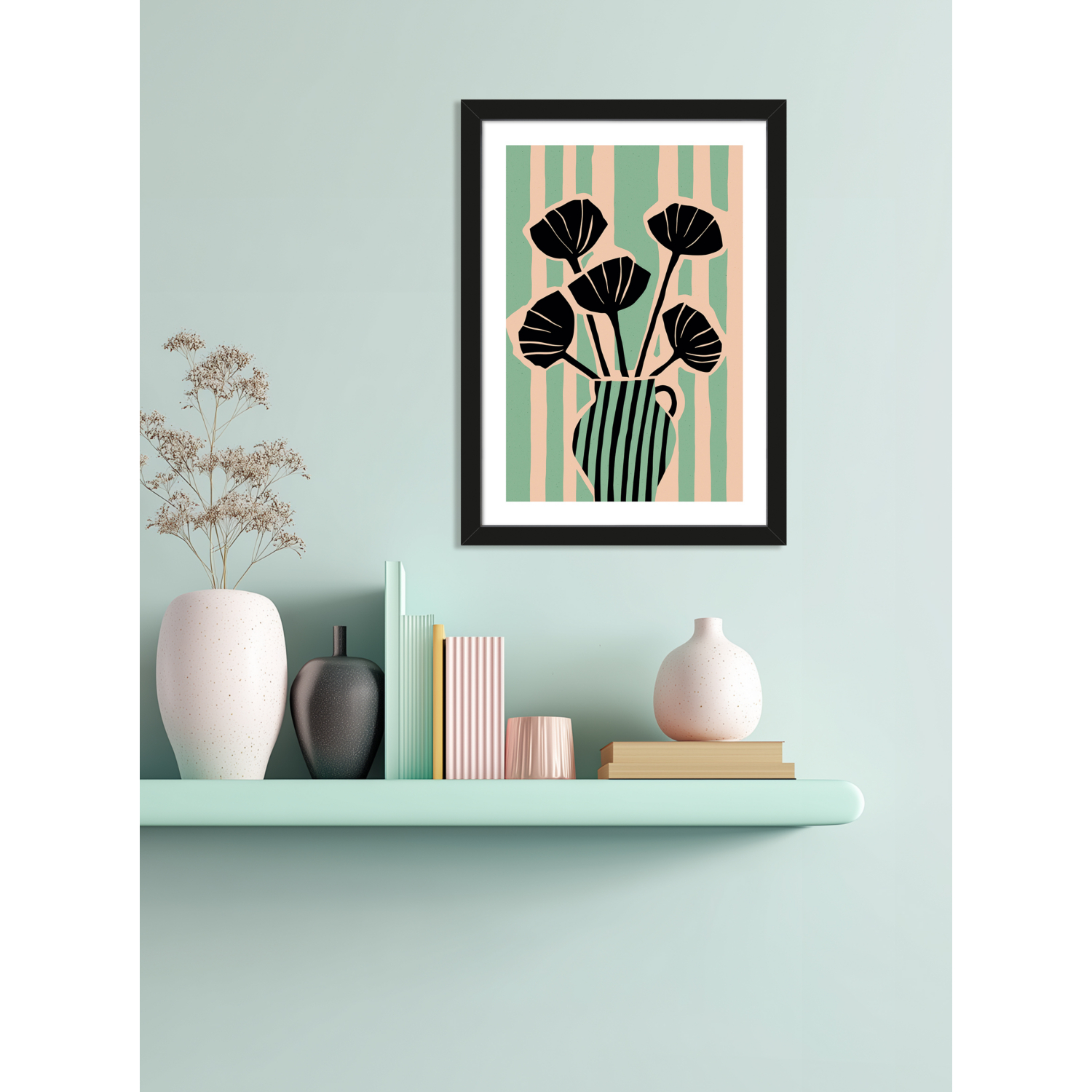 George Multi The Art Group - Treechild 'Striped Still Life No1' A3 Print