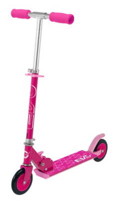 a pink scooter