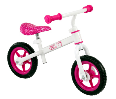 evo balance bike pink