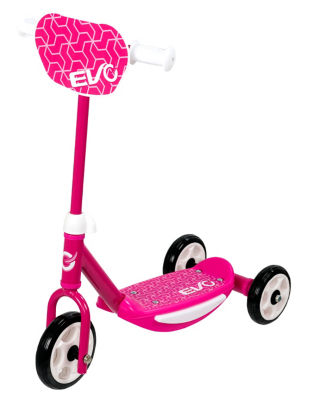 EVO 3 Wheel Scooter Pink Toys & Character at ASDA