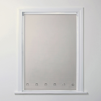 Taupe Square Eyelet Roller Blind Home at ASDA