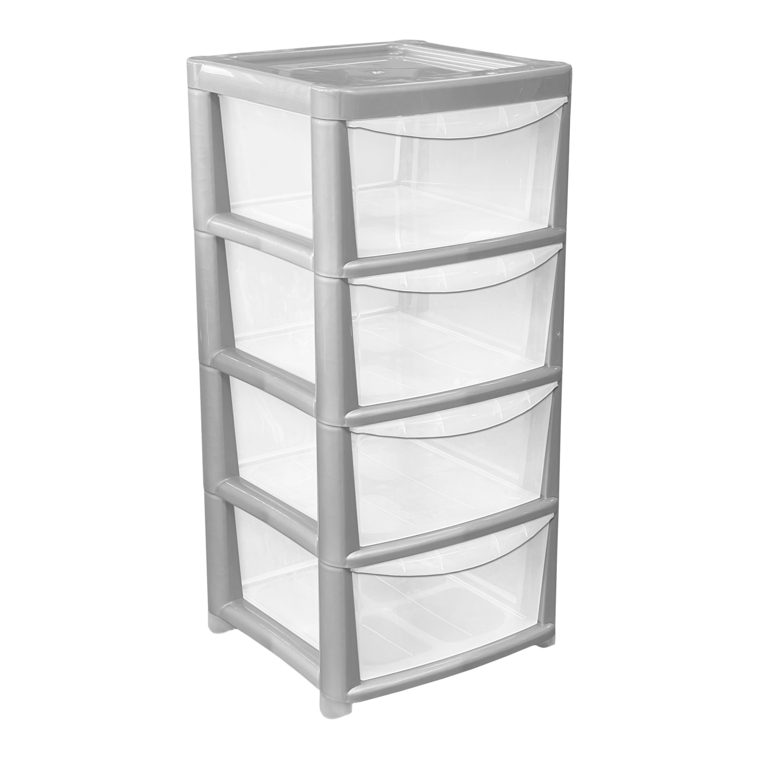 George Silver 4 Drawer Storage Unit