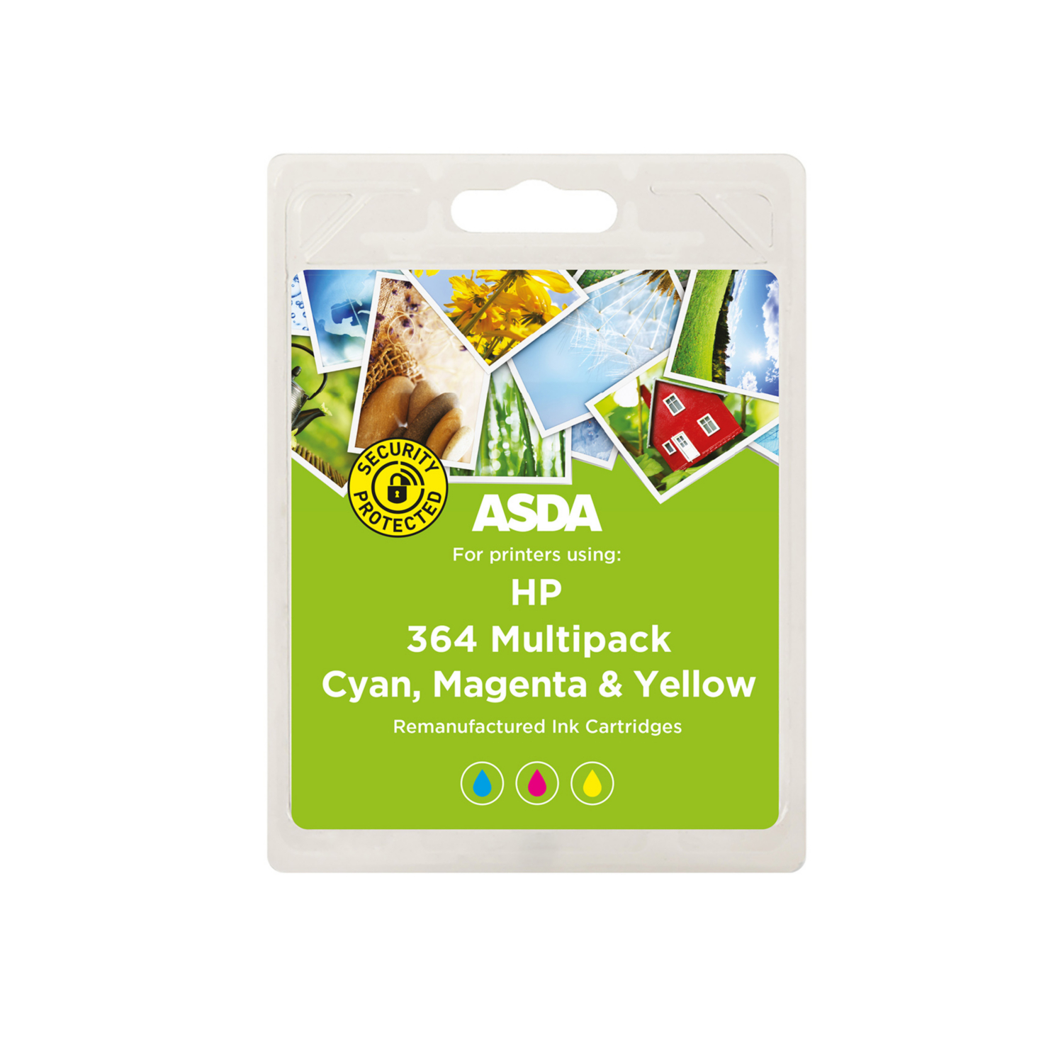 Asda Multi Remanufactured Hp 364 Black & Colour Pack Ink Cartridges