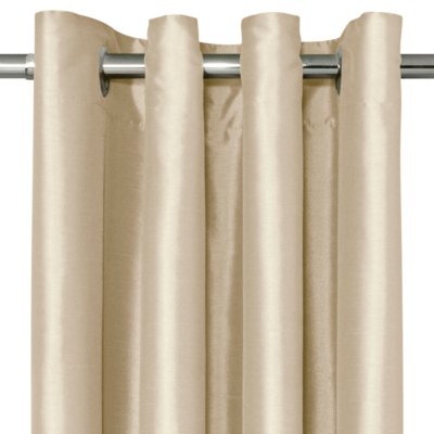 Faux Silk Eyelet Curtains Natural Home George