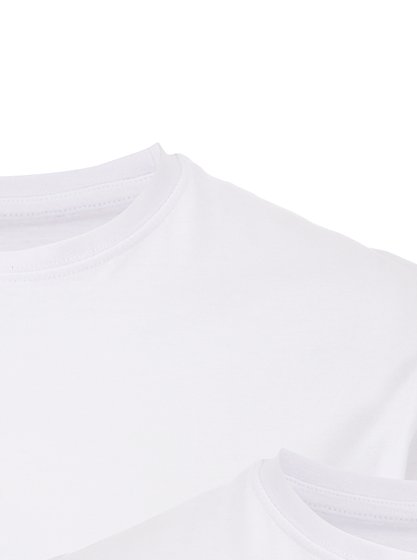 2 Pack Cotton T-shirts - White | Men | George at ASDA