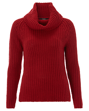 Chunky Knit Jumper - Red | Women | George at ASDA