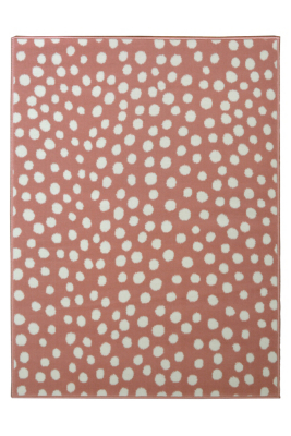 Homemaker Pink Polka Dot Rug Home at ASDA
