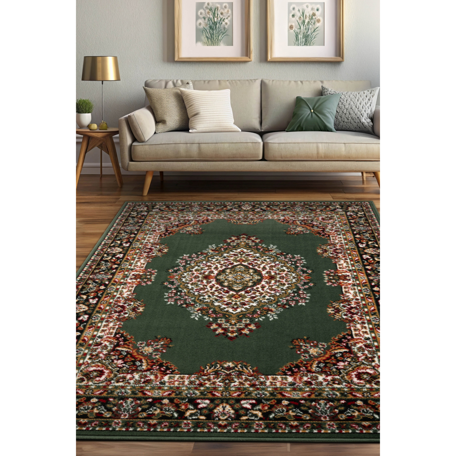 George Home Green Maker Maestro Traditional Rug