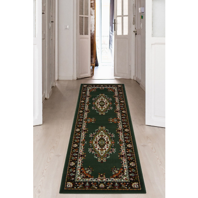 Maestro Trad Green 67 X 300cm Rug, Green
