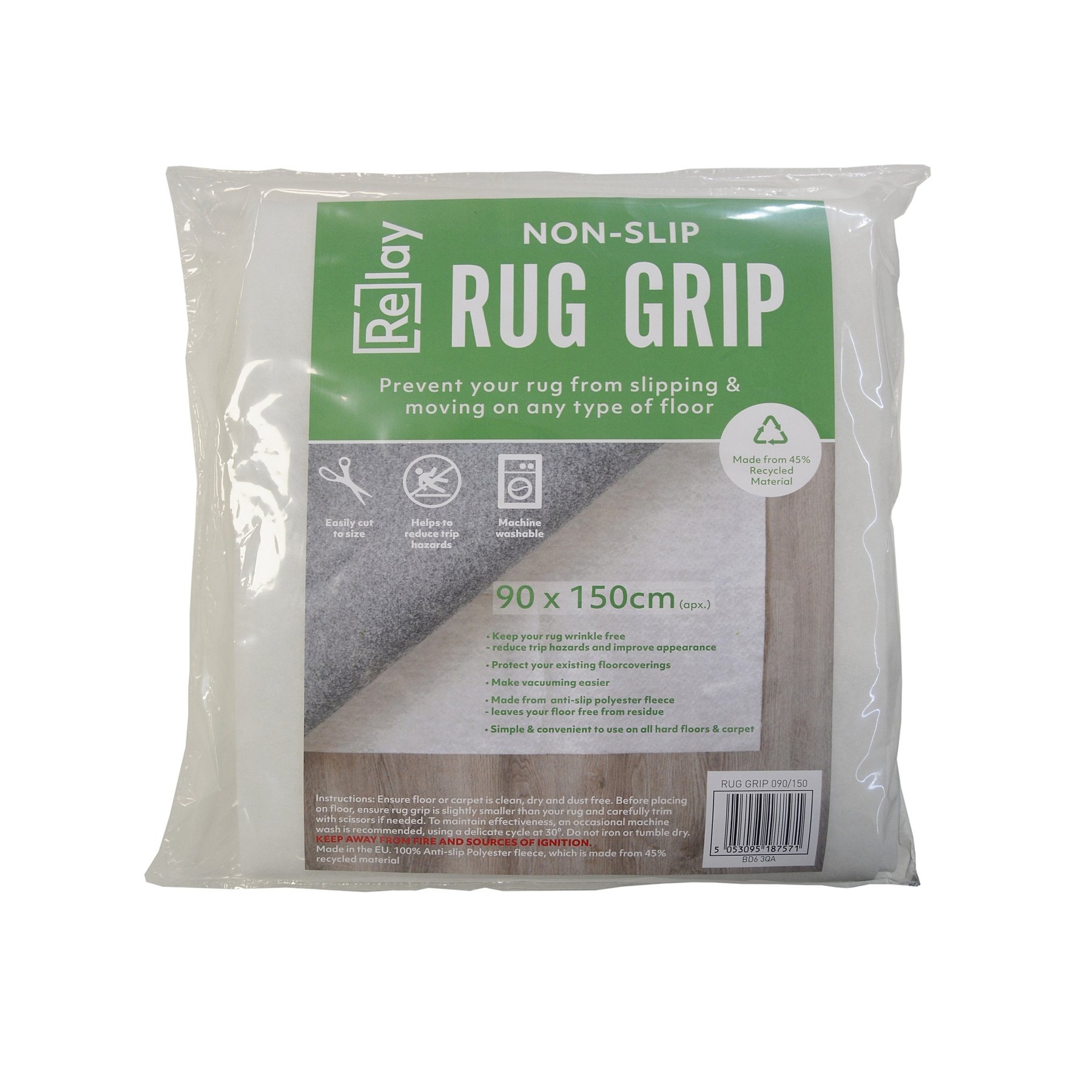 Homemaker White Rug Grip Home, Rug On Carpet Gripper