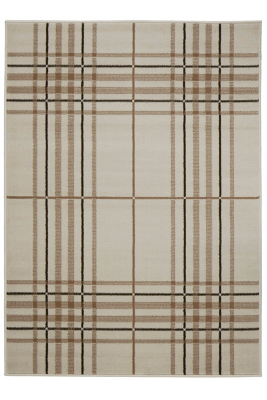 Homemaker Natural Check Rug 160 x 230cm Home & Garden