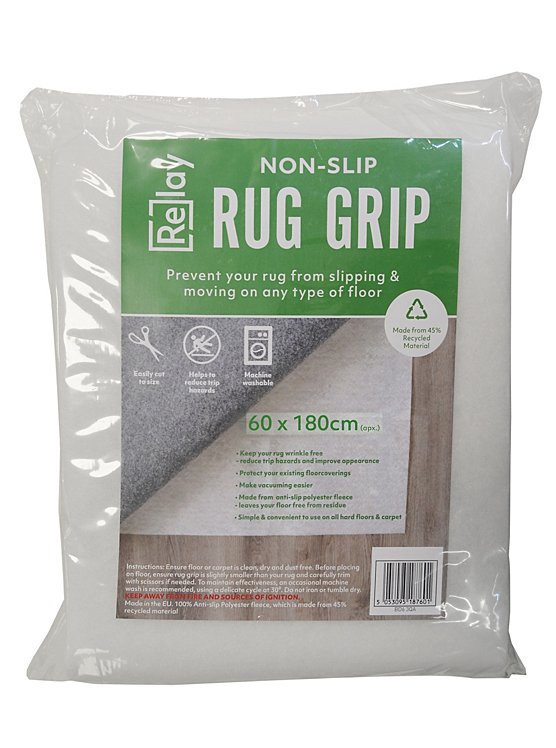 White Carpet Stop Anti Slip Mat, Rug Gripper Non Slip Rug Pad