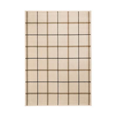 Maestro Check Natu 120 X 160cm Rug, Cream