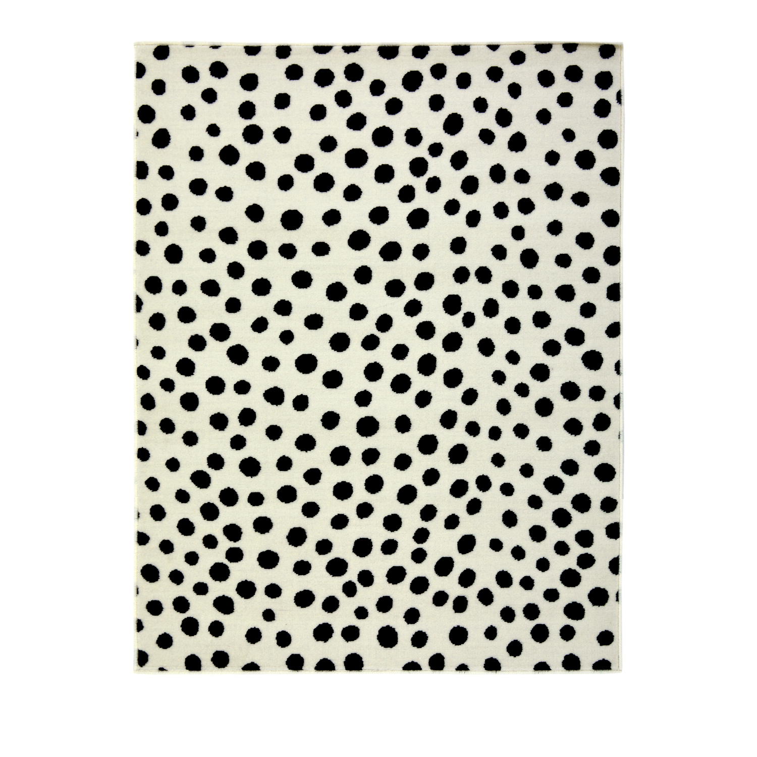 George Home Black & White Maker Monochrome Polka Dot Rug