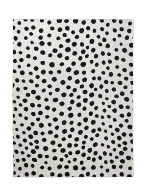 monochrome polka dot