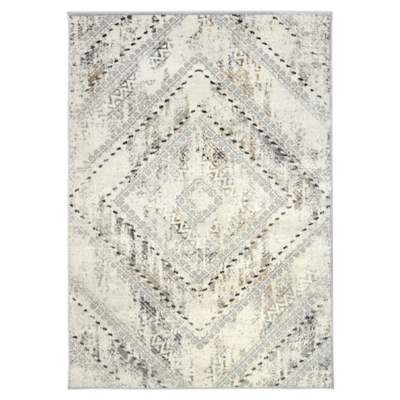 Homemaker Abstract Square Grey 160X230Cm Rug, Grey