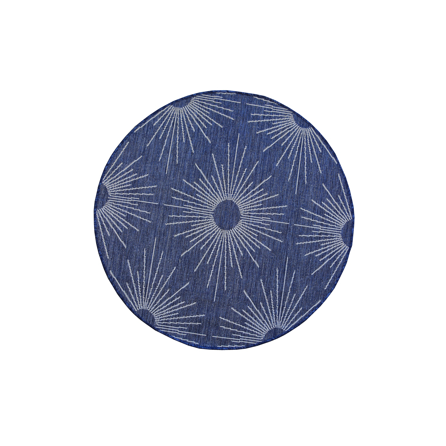 George Home Navy Maker Indoor & Outdoor Circle Stars Rug